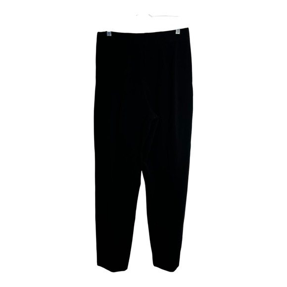 Kim Rogers Signature Black Dress Pants Womens 12 Side Zip Straight Leg Pleated - Picture 4 of 8